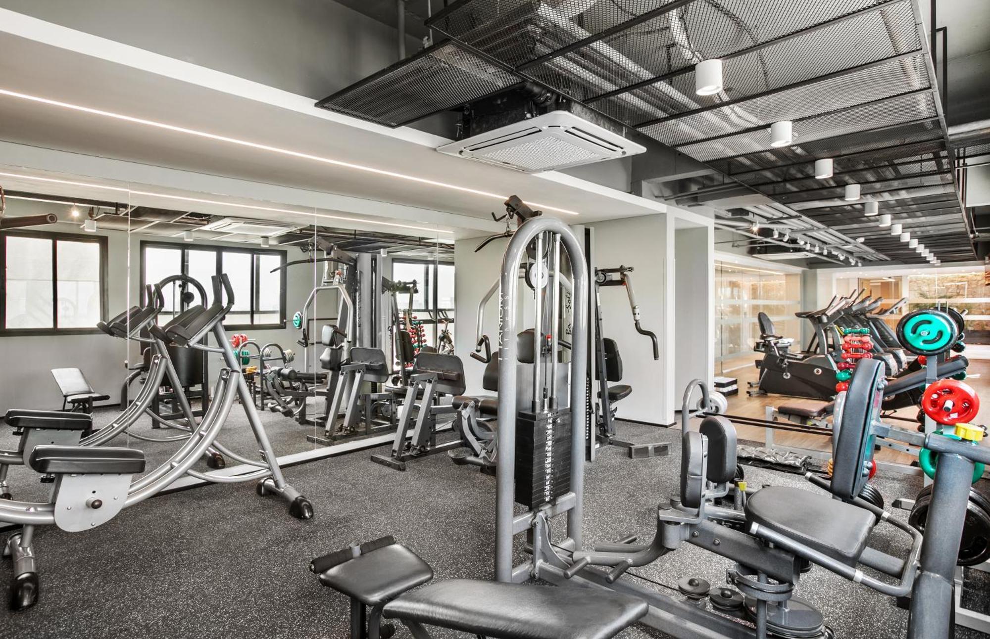 欧罗巴花园美利亚酒店 圣保罗 外观 照片 The gym at the hotel