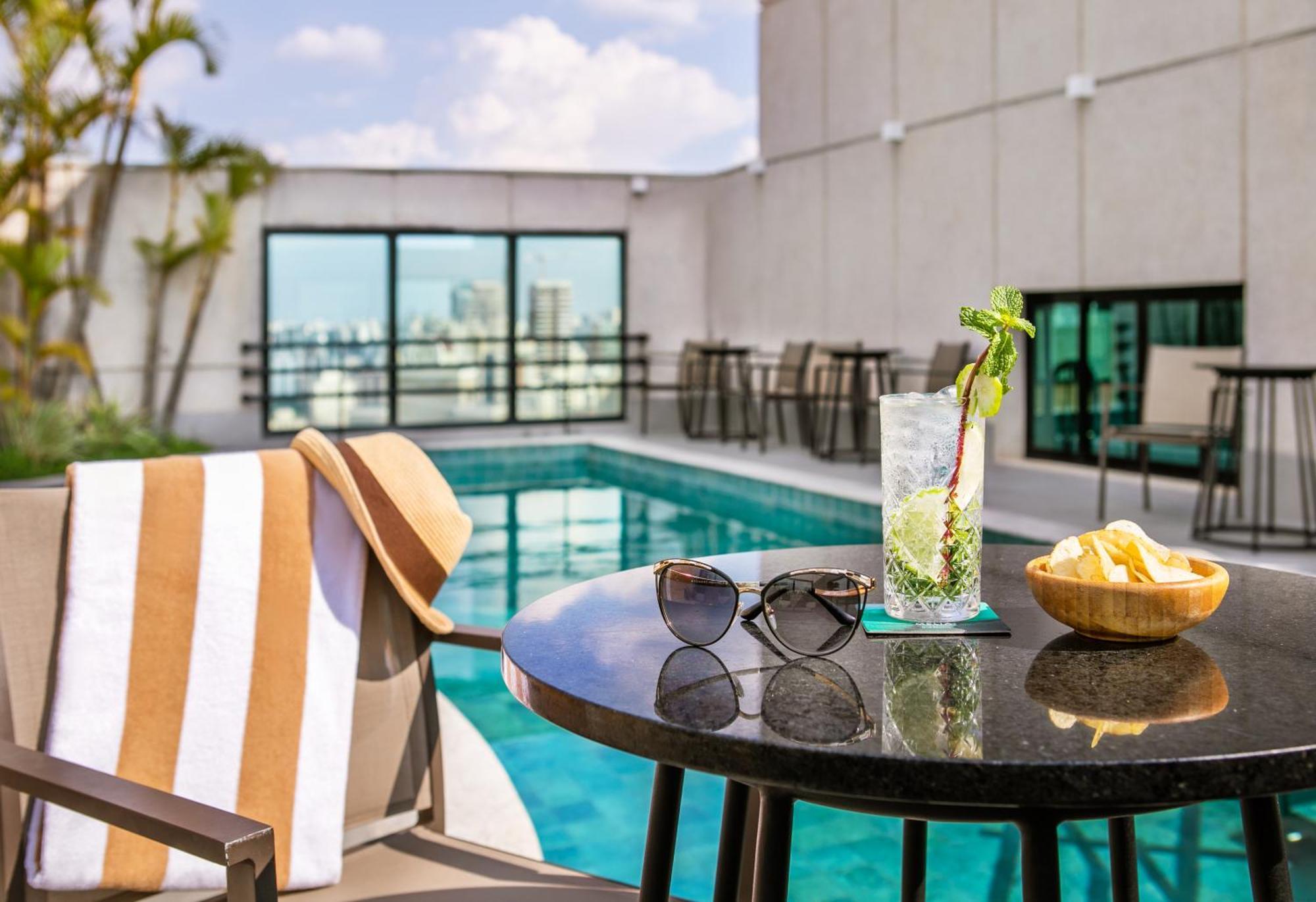 欧罗巴花园美利亚酒店 圣保罗 外观 照片 Rooftop pool